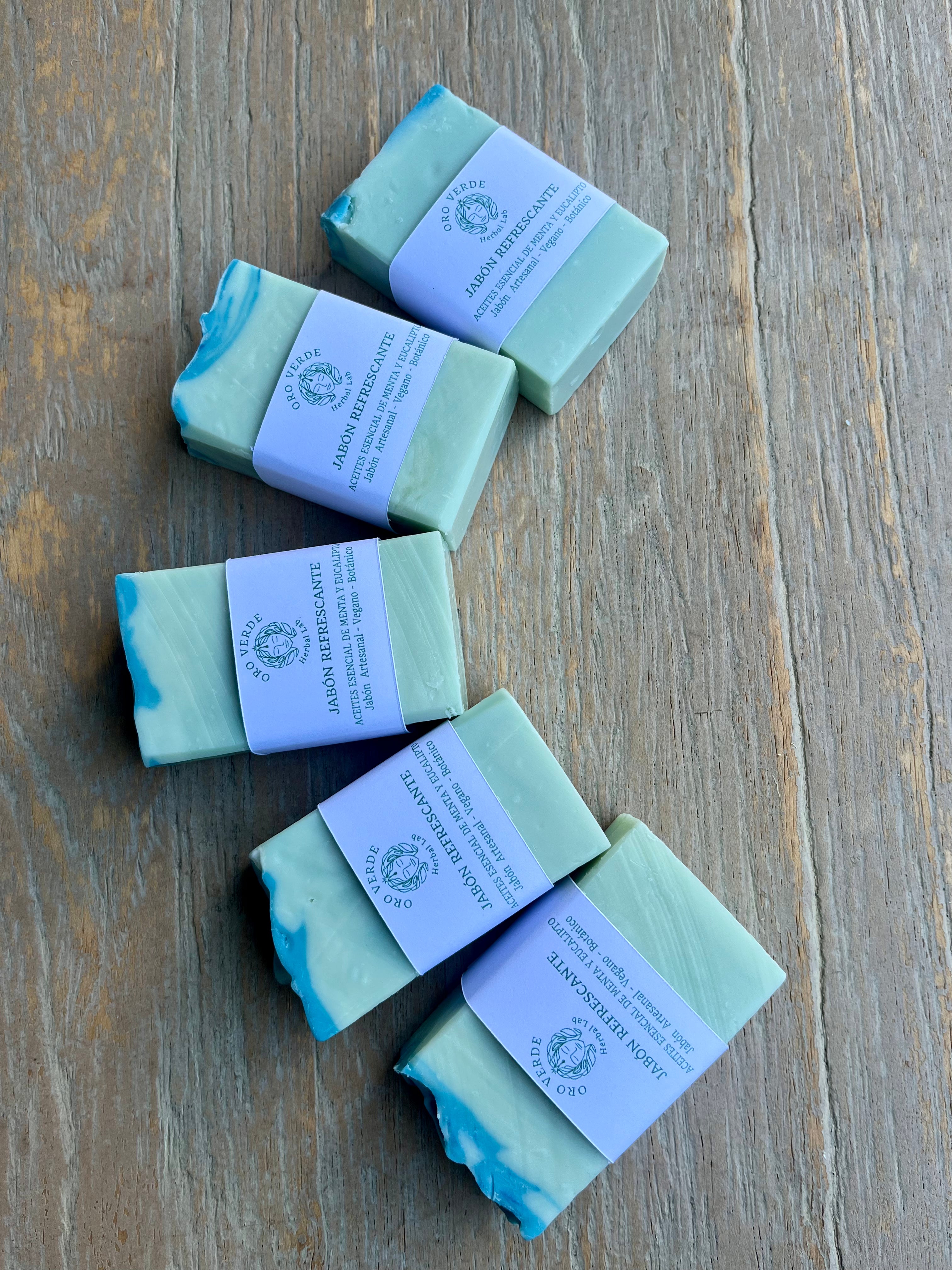 Jabón refrescante de menta y eucalipto