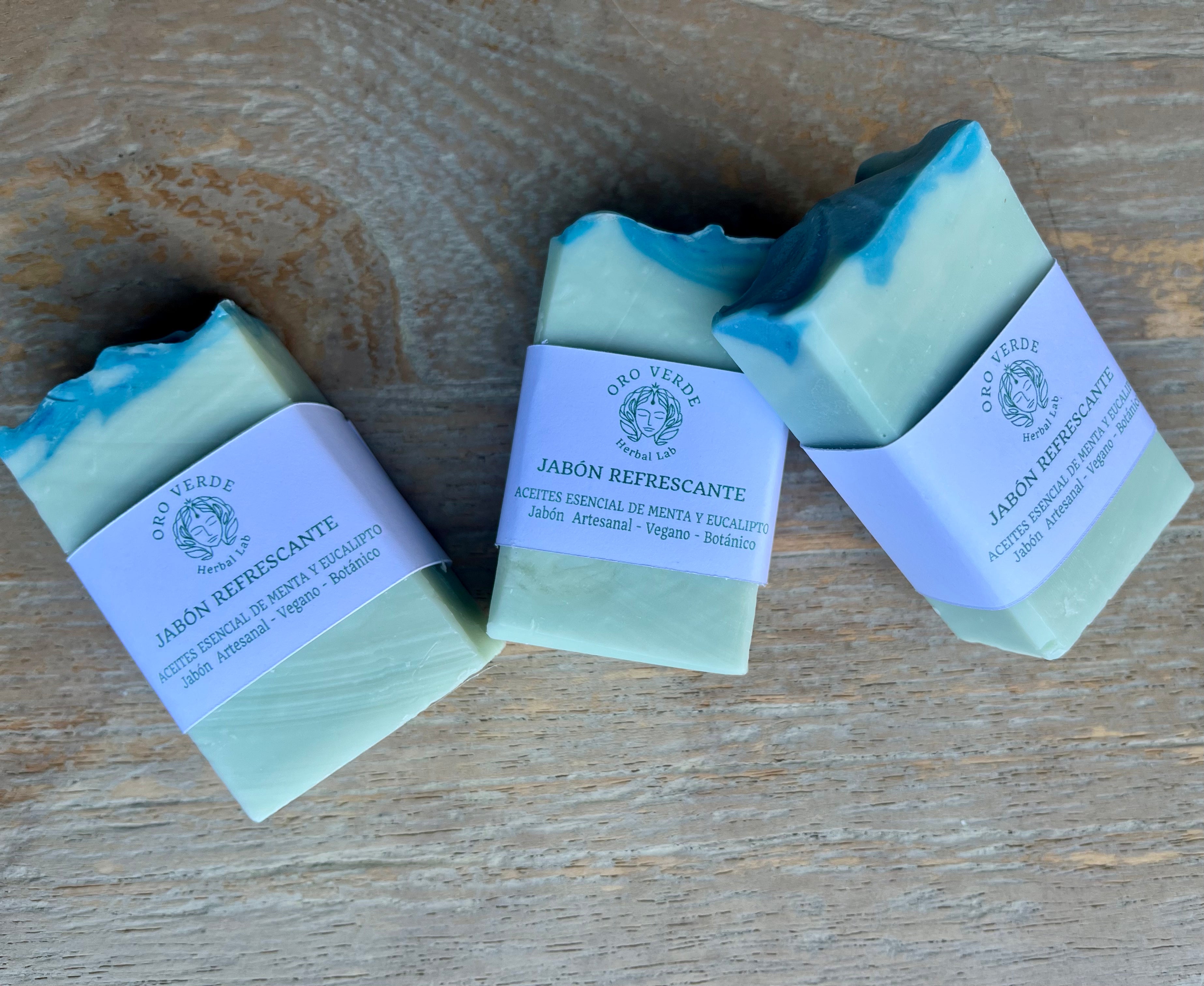 Jabón refrescante de menta y eucalipto