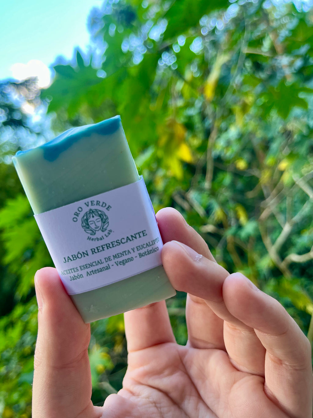 Jabón refrescante de menta y eucalipto